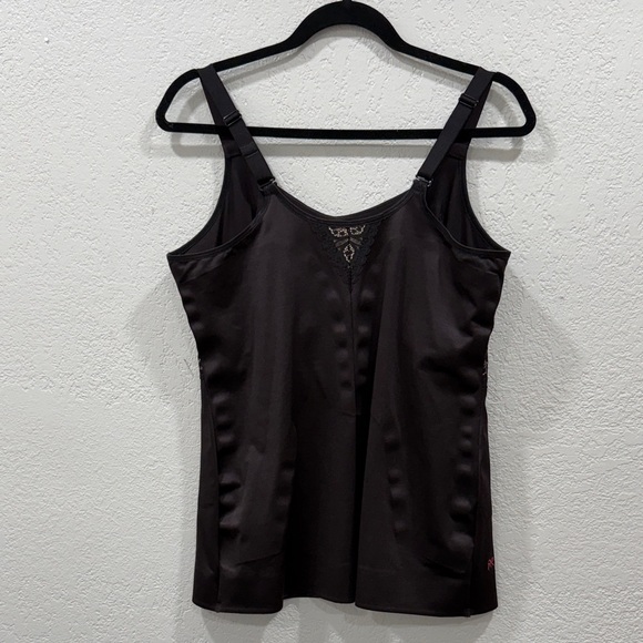 Ruby Ribbon Black Lace Cami - Picture 2 of 8